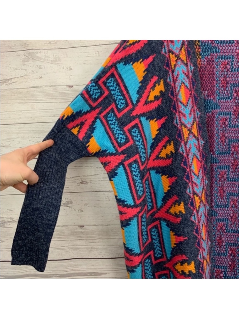 Panhandle Slim Powder River fringe boho sweater - Picture 4 of 5